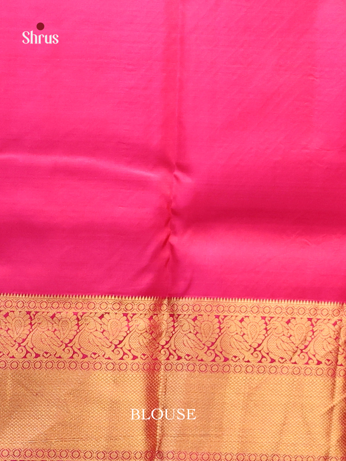Orange & Pink - Kanchipuram-halfpure Saree - Shop on Shrus.com