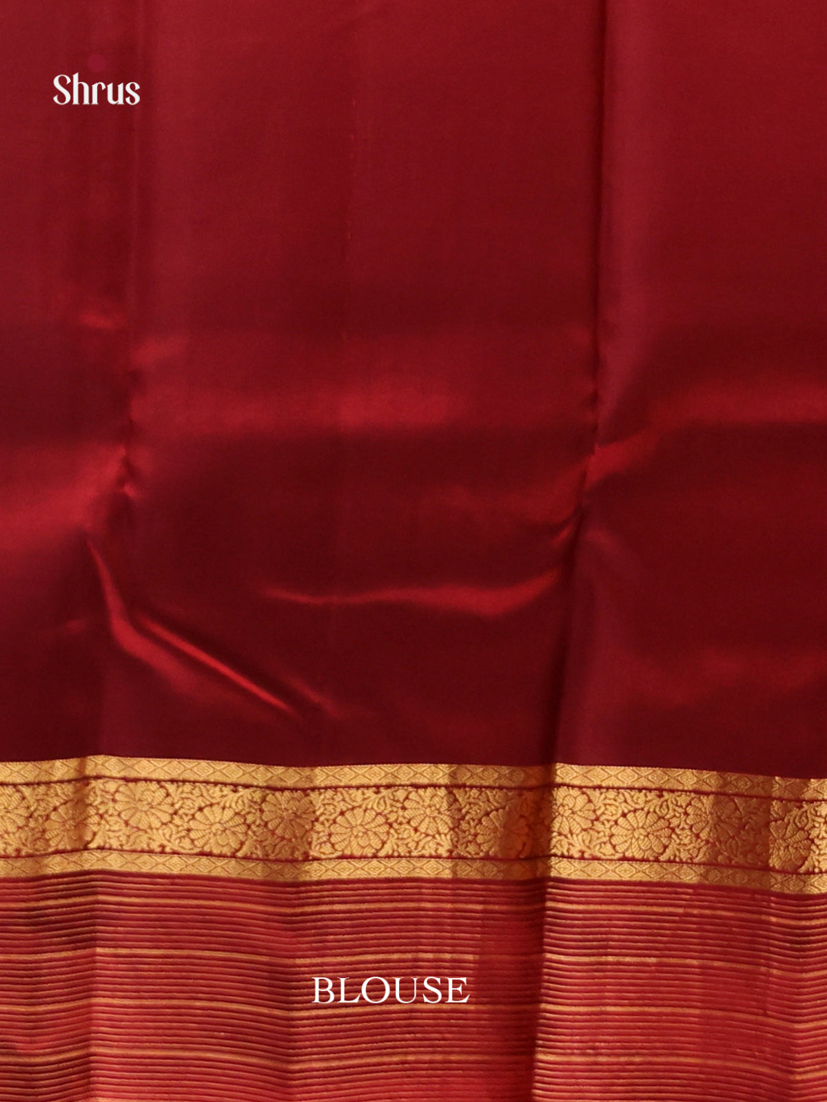 Orange & Maroon - Kanchipuram-halfpure Saree - Shop on Shrus.com