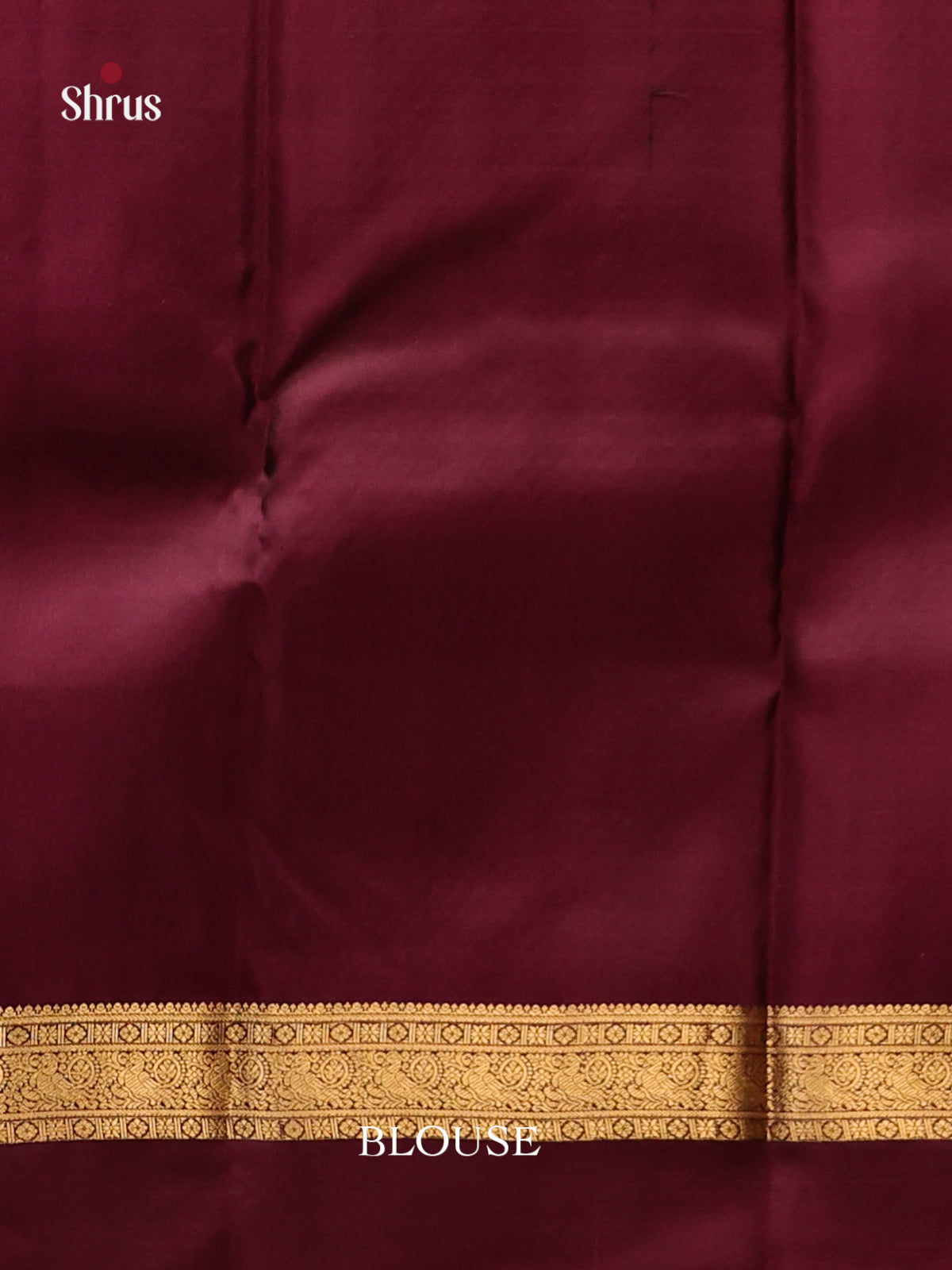 Blue & Maroon - Kanchipuram-halfpure Saree - Shop on Shrus.com