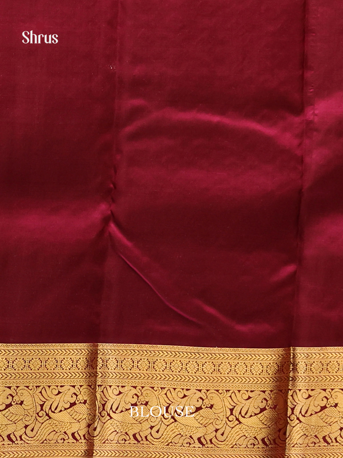 Purple & maroon - Kanchipuram-halfpure Saree - Shop on Shrus.com