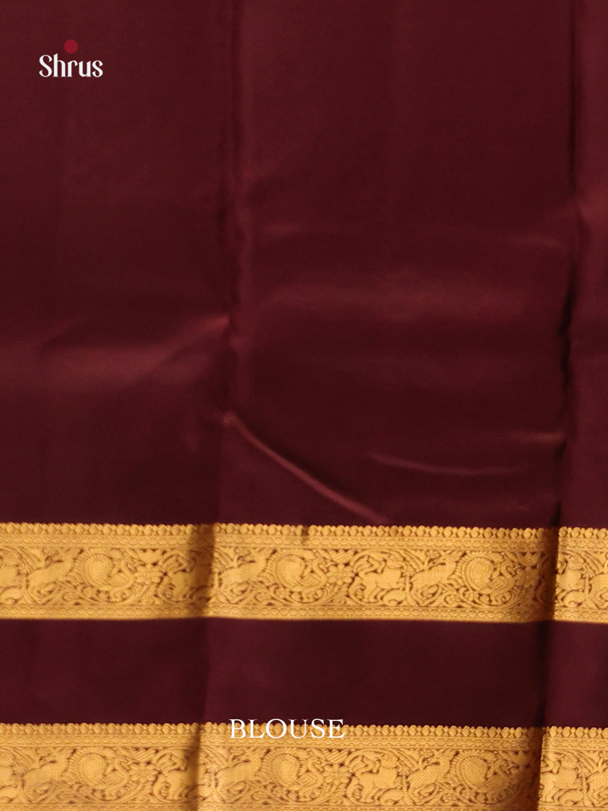 Lavender & Arakku Maron - Kanchipuram-halfpure Saree - Shop on Shrus.com