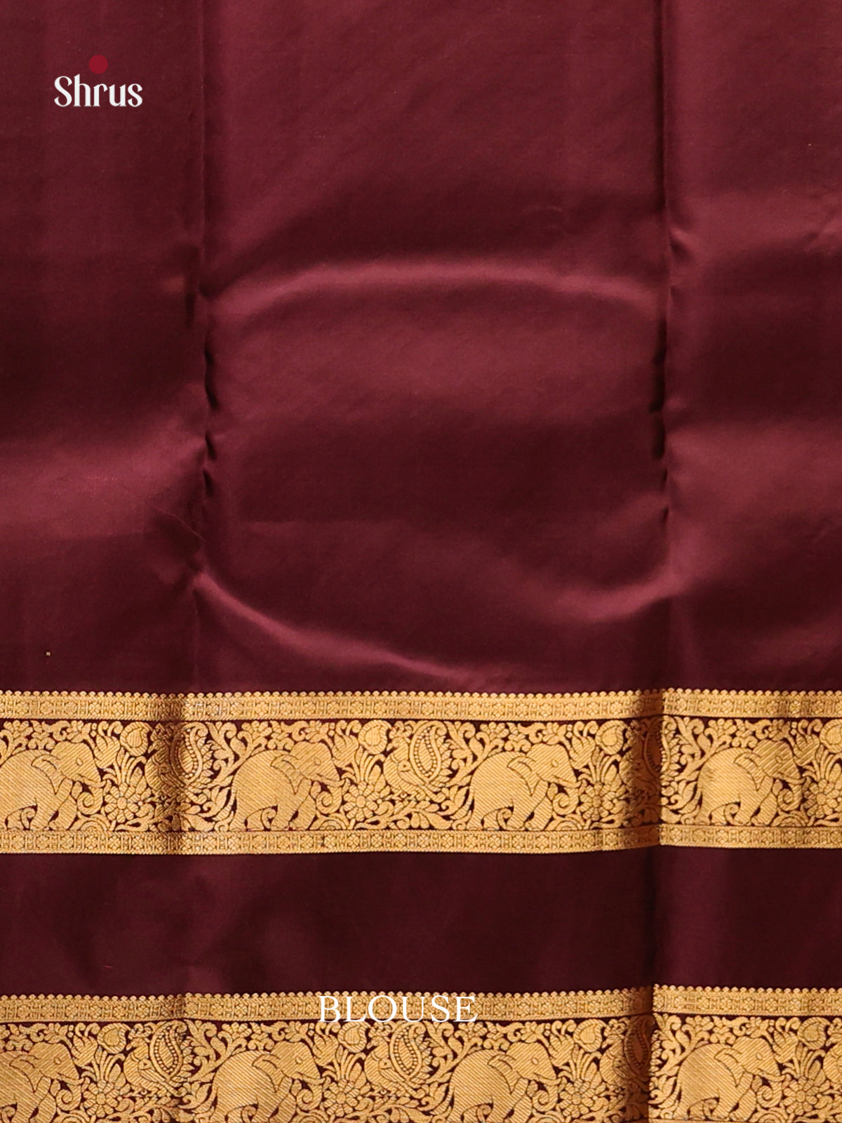 Green & Arakku Maroon - Kanchipuram-halfpure Saree - Shop on Shrus.com