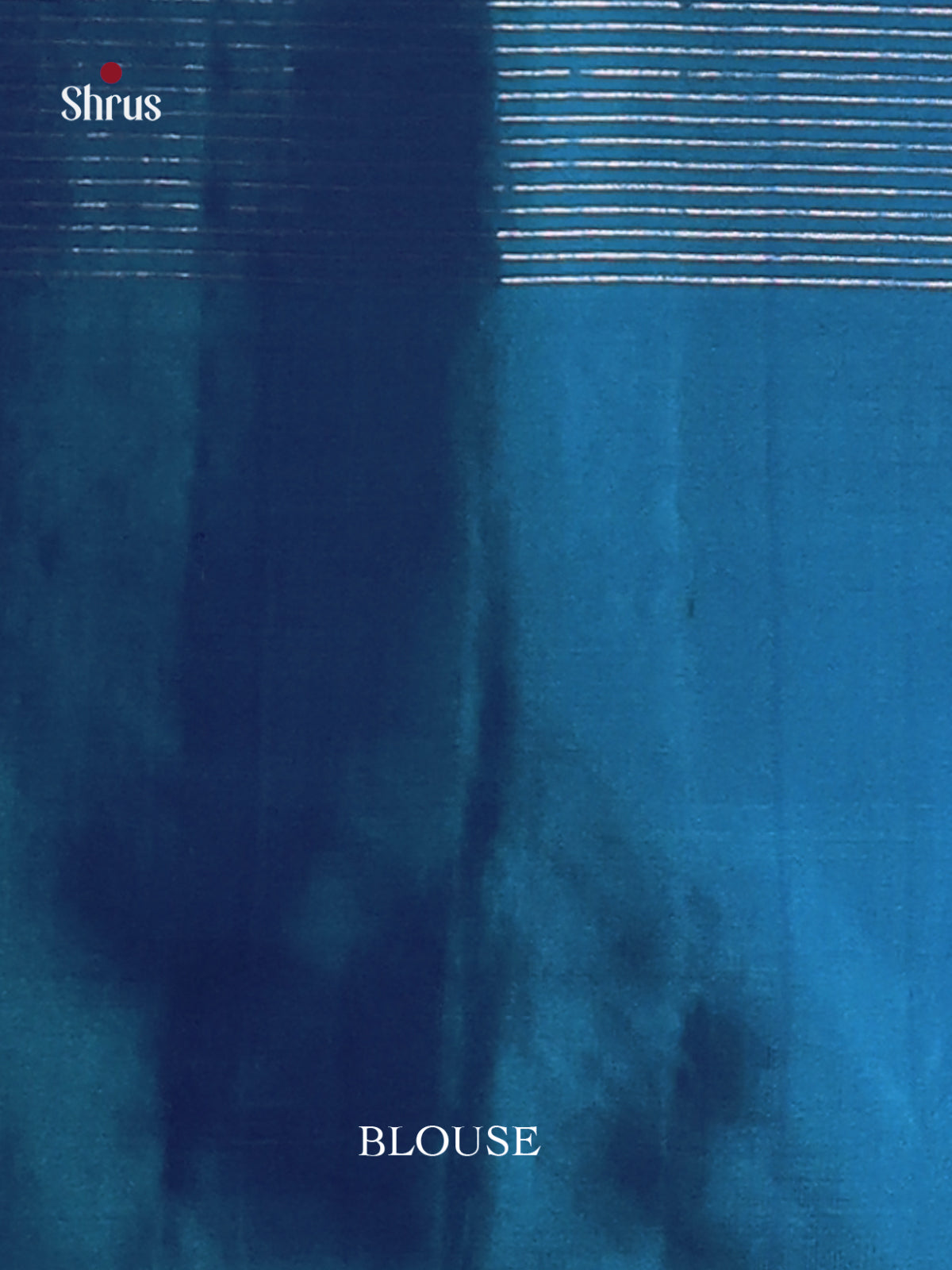 Classic Blue Soft Silk Saree with zari checks, peacock buttas & Teal Border -2