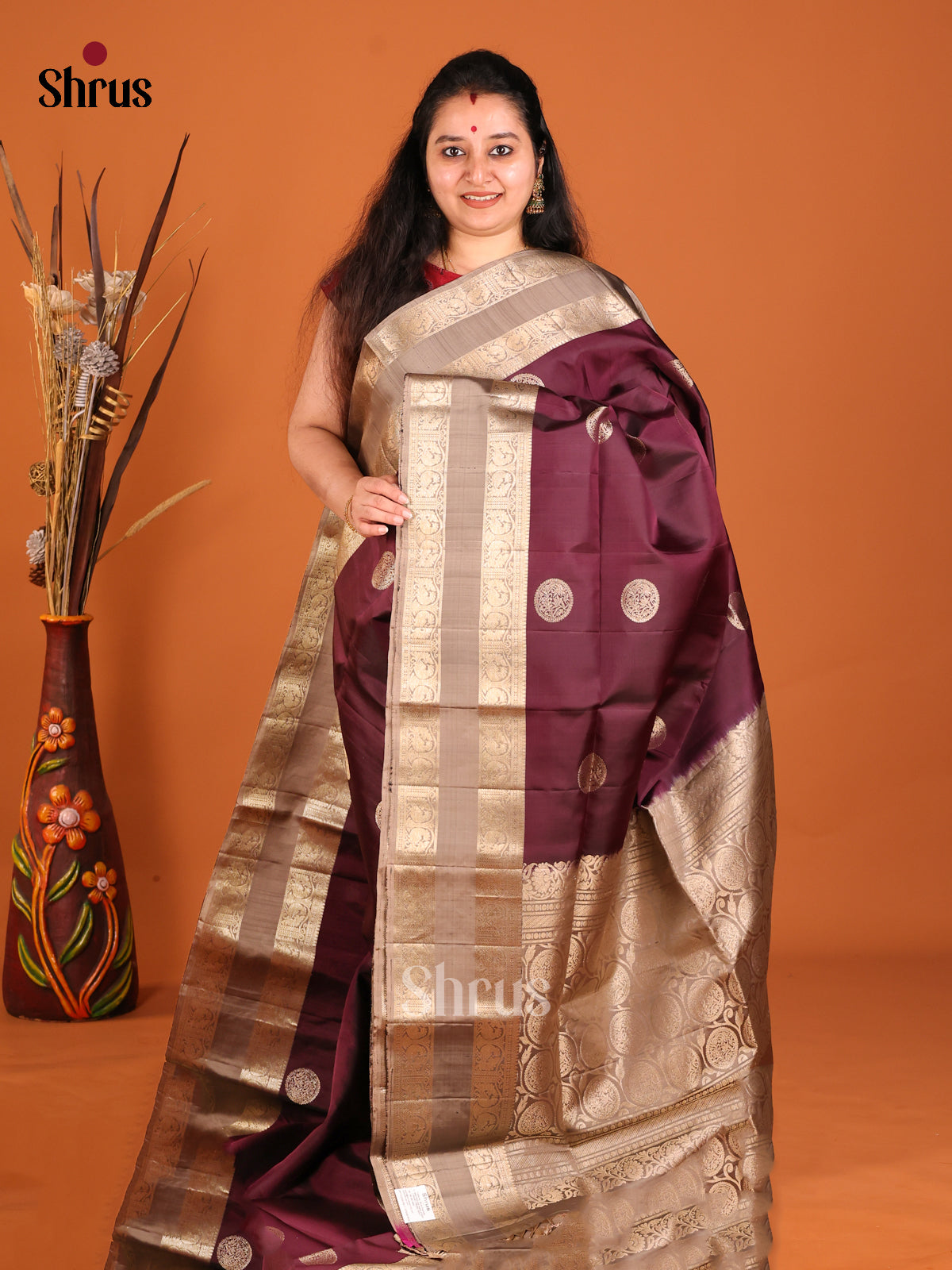 DHS18048-Soft Silk Saree - Shop on Shrus.com