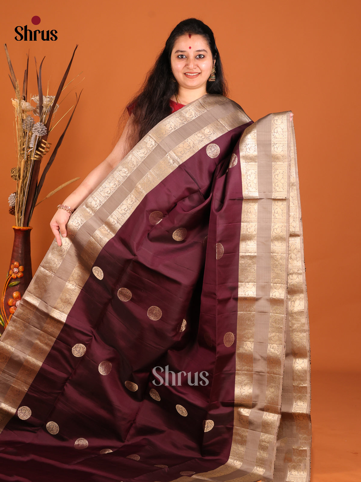 DHS18048-Soft Silk Saree - Shop on Shrus.com