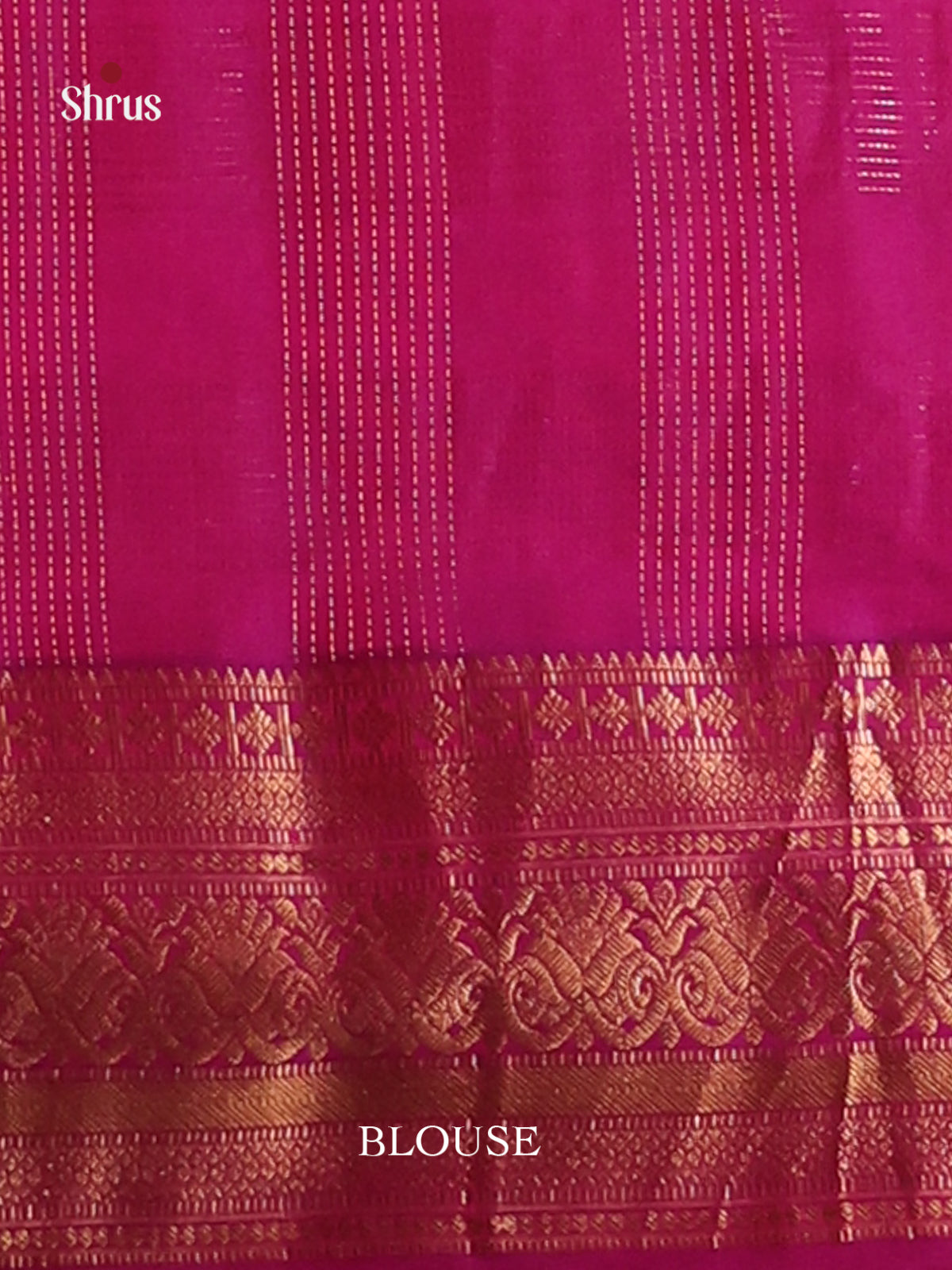 Orange & Purple Soft Silk Saree with contrast rich traditional zari border - Shop on Shrus.com