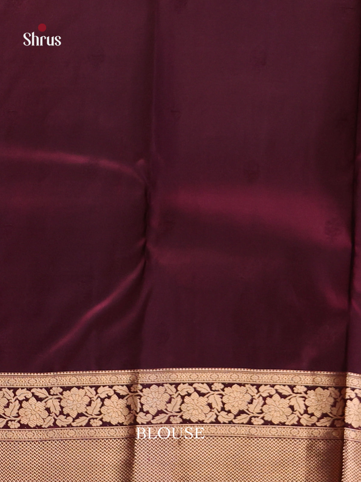 Maroon and gold Kanchipuram Butta design Saree -2