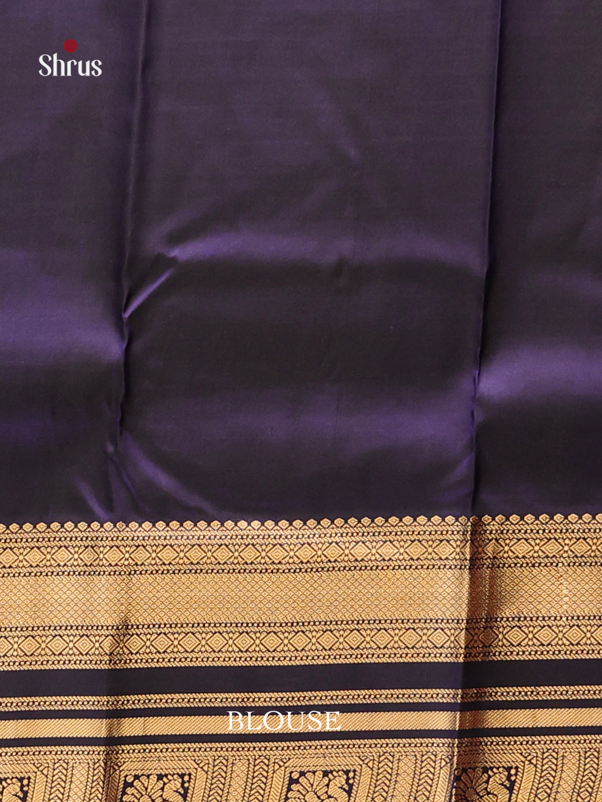 Blue and navy blue Kanchipuram Butta design Saree -2