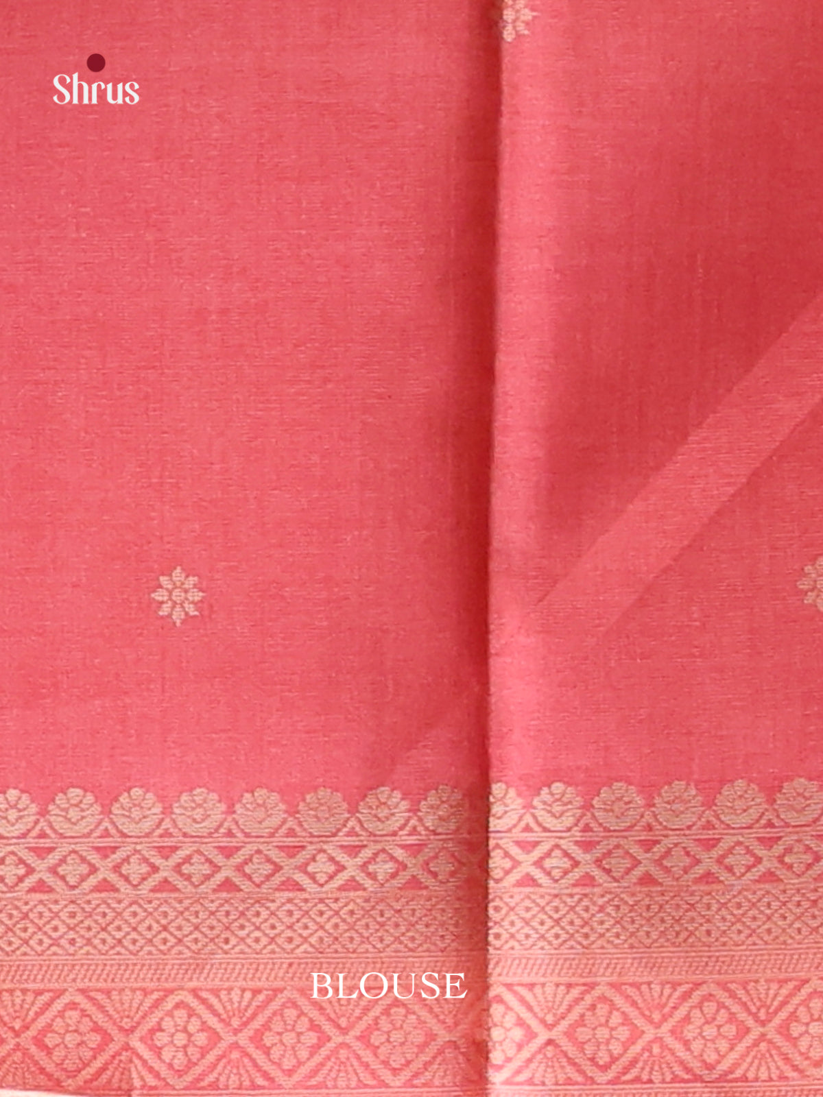 Lavender & Orangish Pink - Semi Tussar Saree