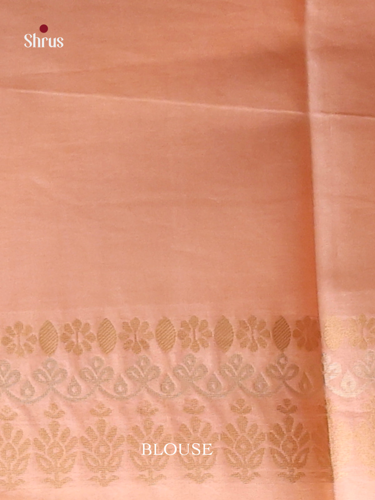Peach - Semi Tussar Saree
