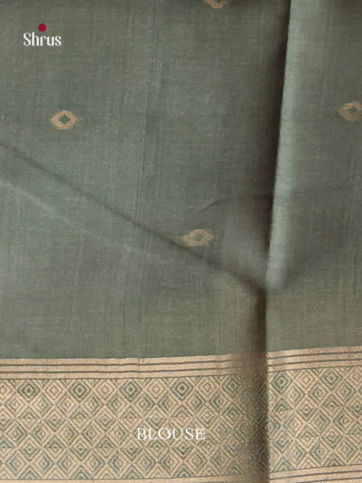 pink & Pastel Green - Semi Tussar Saree - Shop on Shrus.com