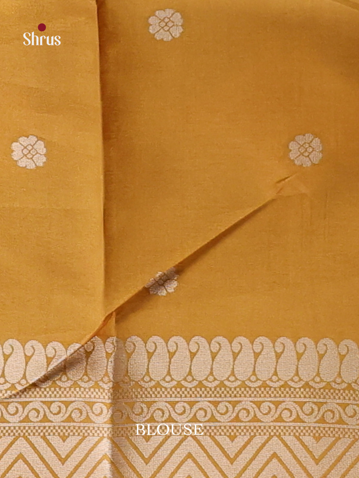 Mustard(Single Tone) - Semi Tussar Saree - Shop on Shrus.com