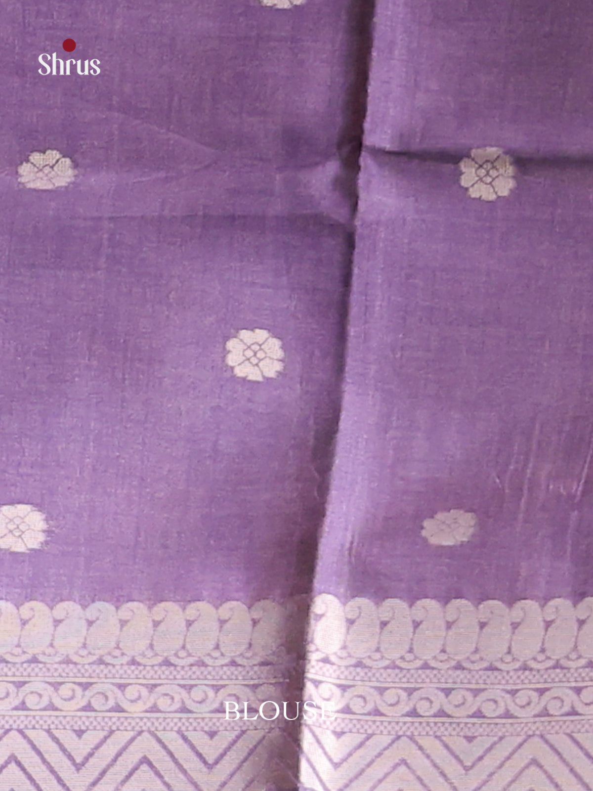 Lavender & Purple - Semi Tussar Saree - Shop on Shrus.com