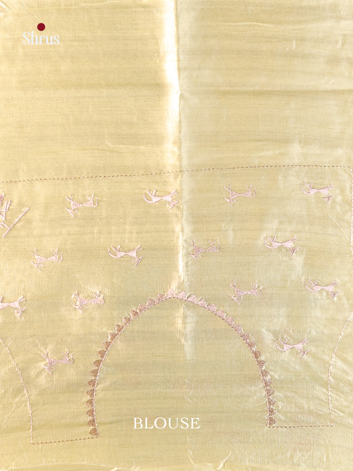 Pista Green - Semi Rawsilk Saree - Shop on Shrus.com