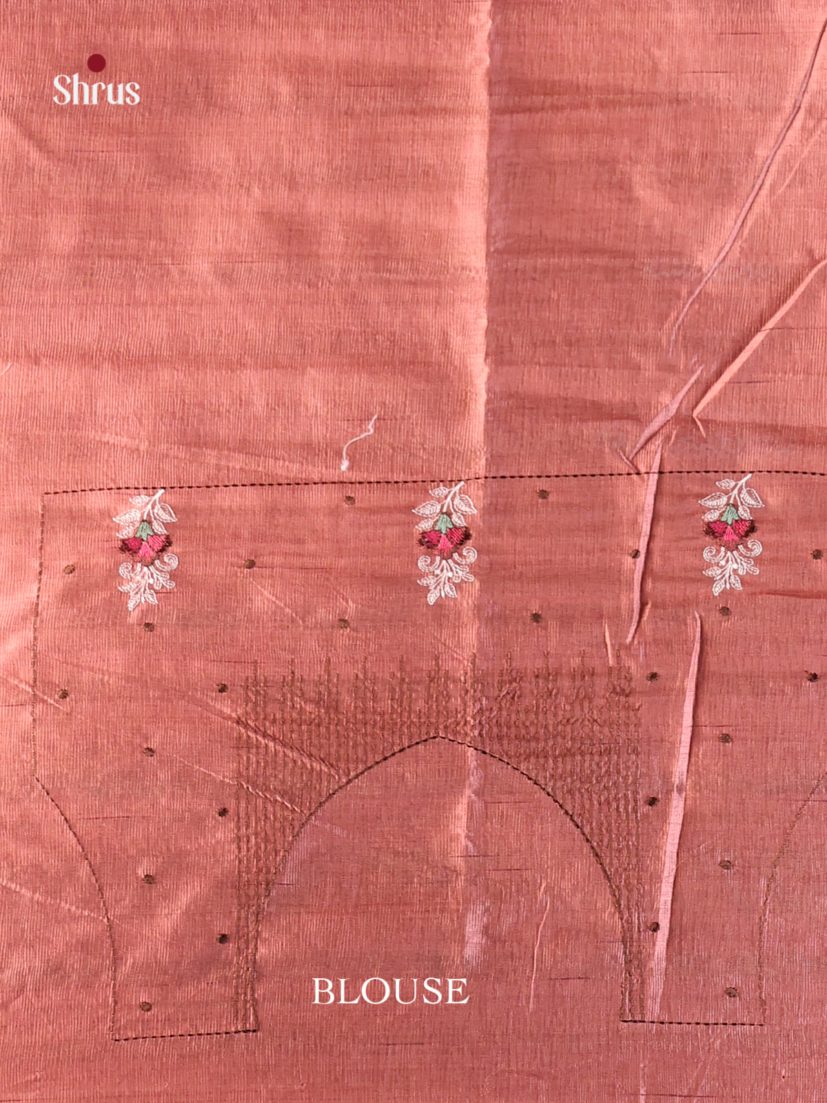 Onion peel - Semi Rawsilk Saree - Shop on Shrus.com