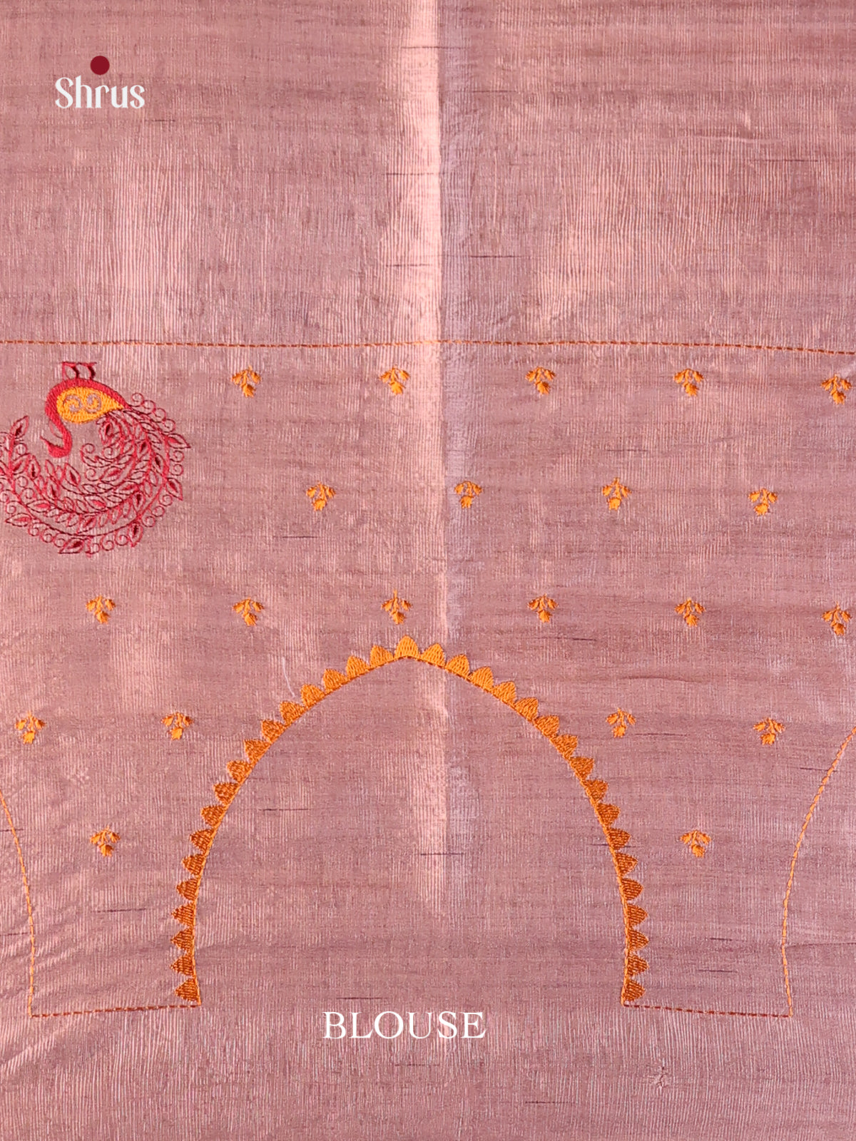 Lavender- Semi Rawsilk Saree - Shop on Shrus.com