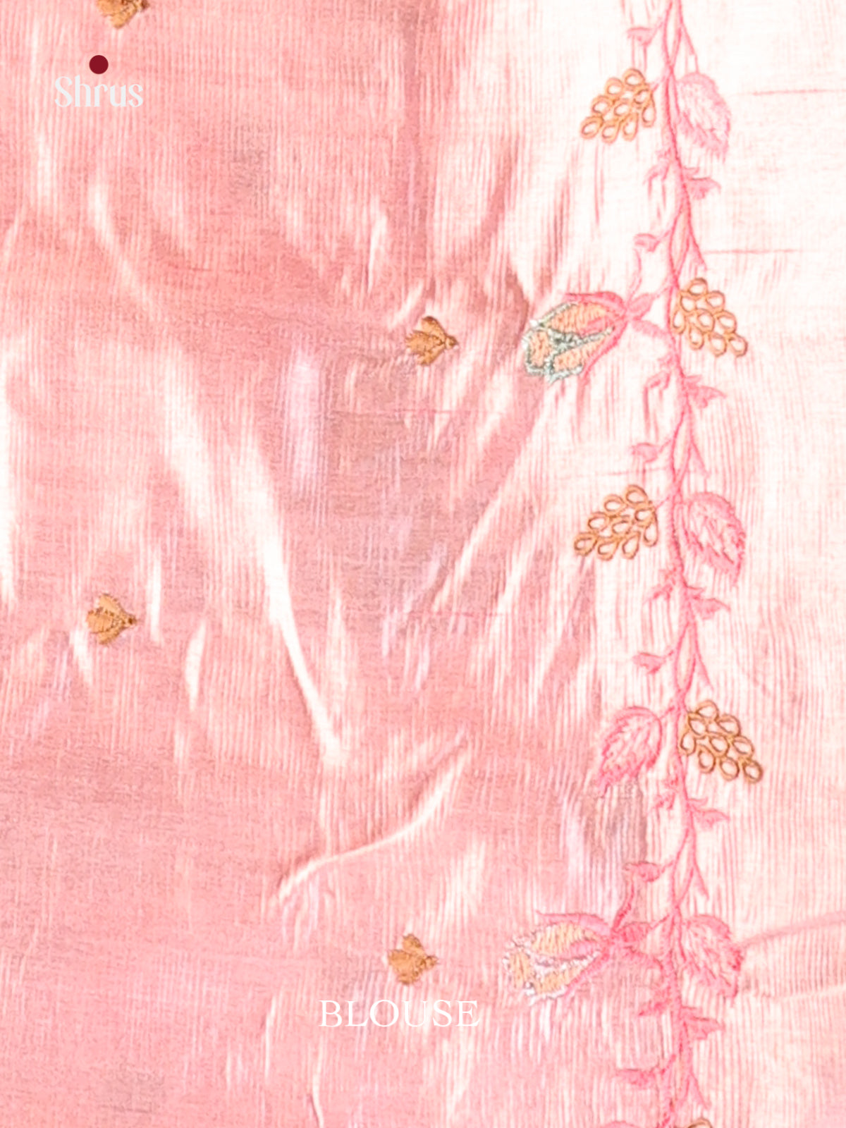 Pink - Semi Rawsilk Saree - Shop on Shrus.com