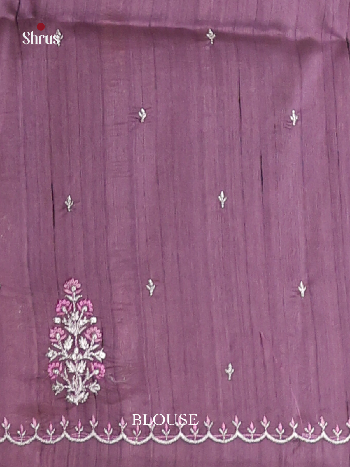 Lavender - Semi Rawsilk Saree - Shop on Shrus.com