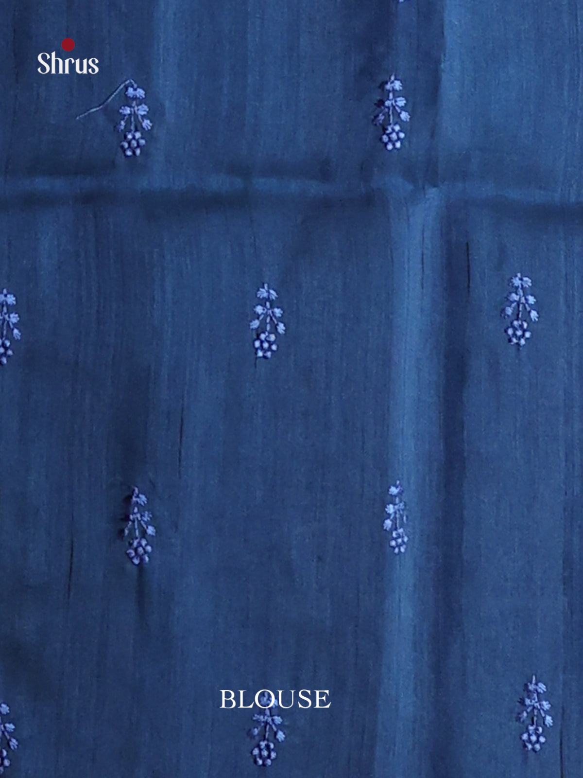 Blue - Semi Rawsilk Saree