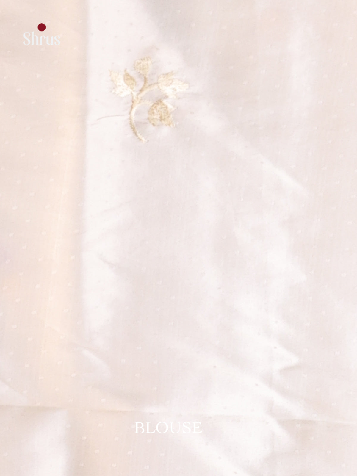 Cream- Semi Rawsilk Saree - Shop on Shrus.com