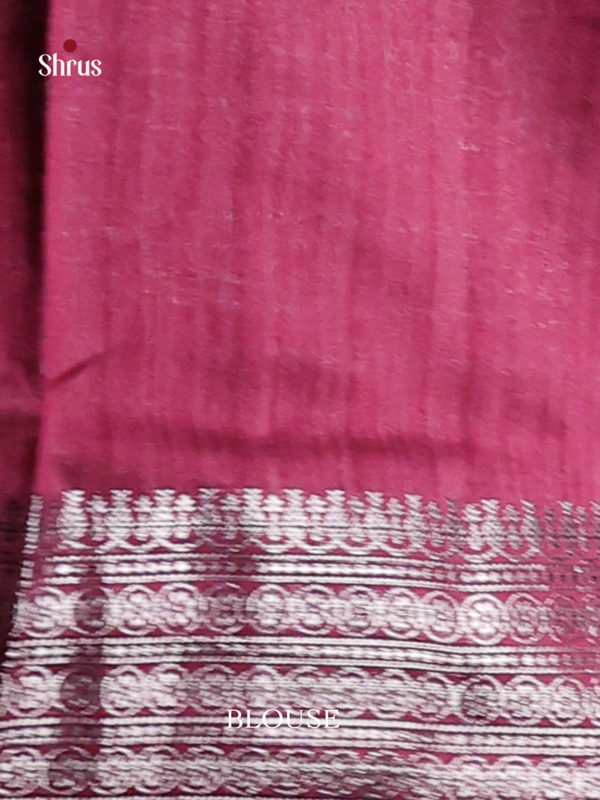 Maroon - Semi Jute Saree