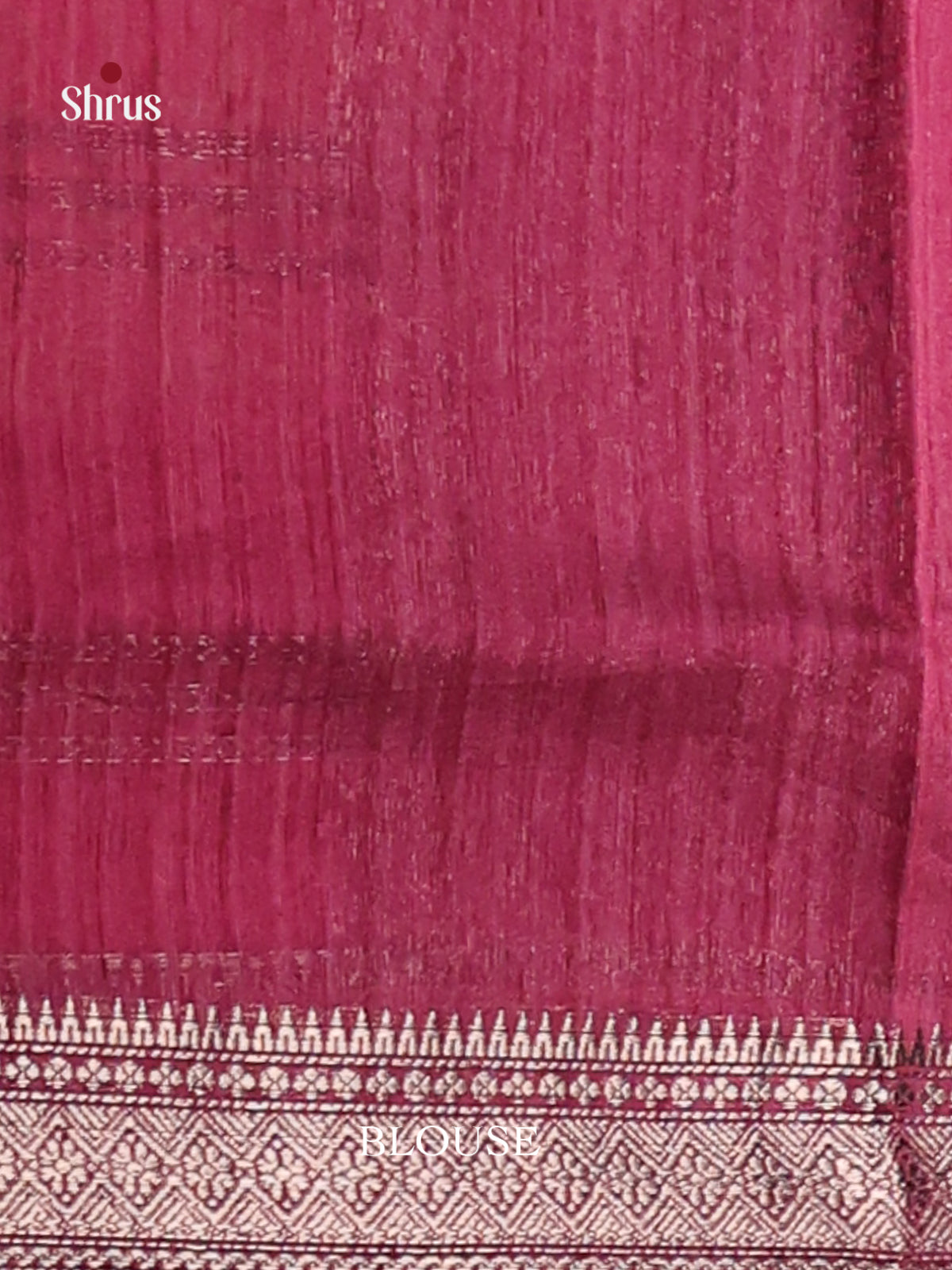 maroon - Semi Jute Saree