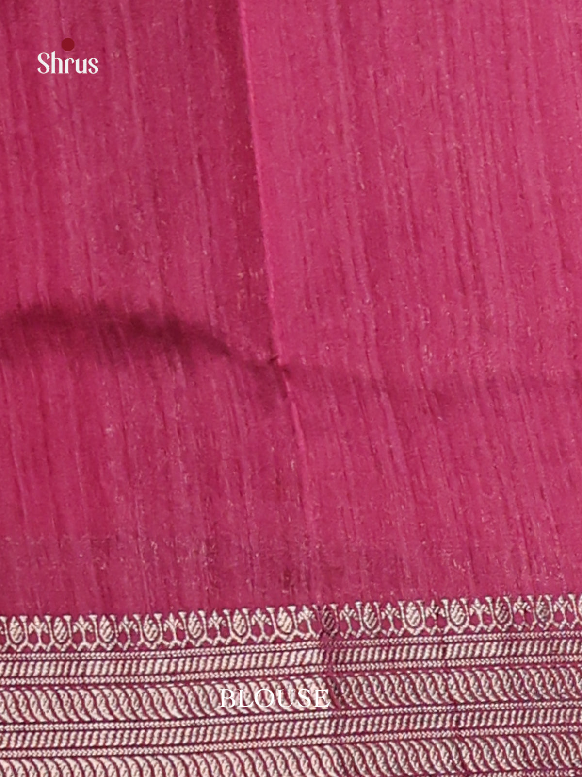 Maroon- Semi Jute Saree - Shop on Shrus.com