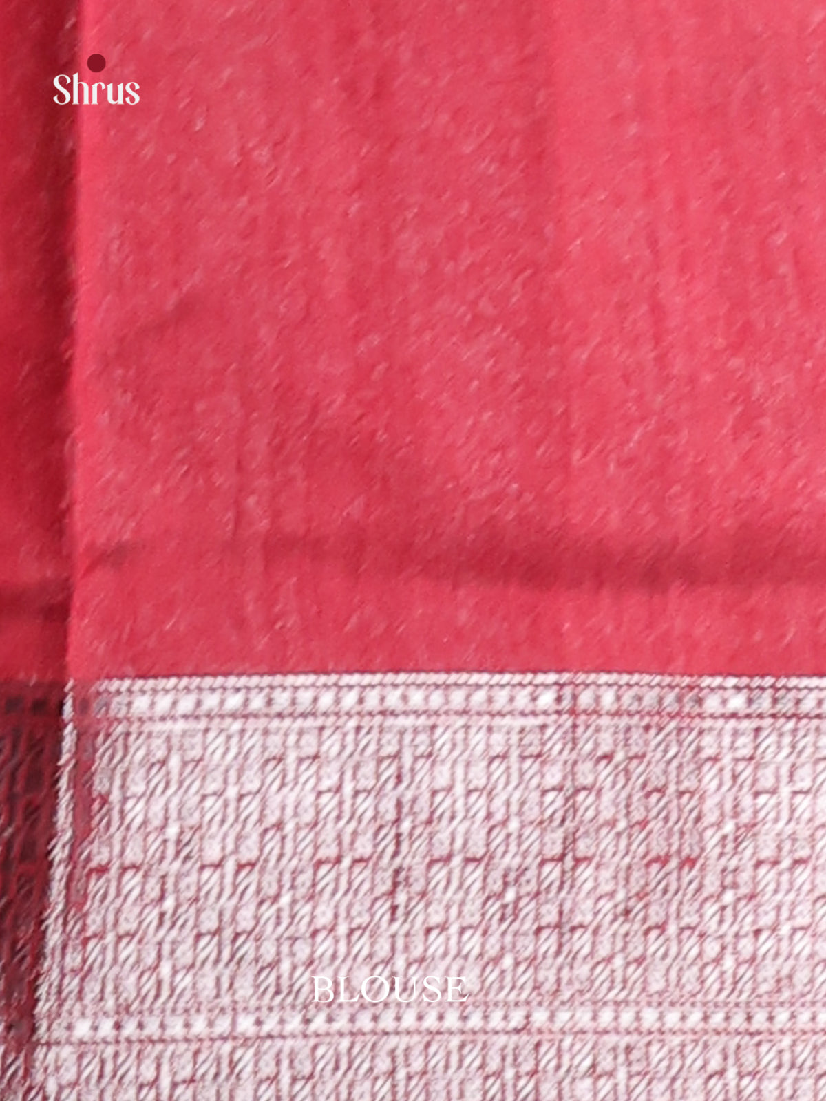 Maroon - Semi Jute Saree - Shop on Shrus.com