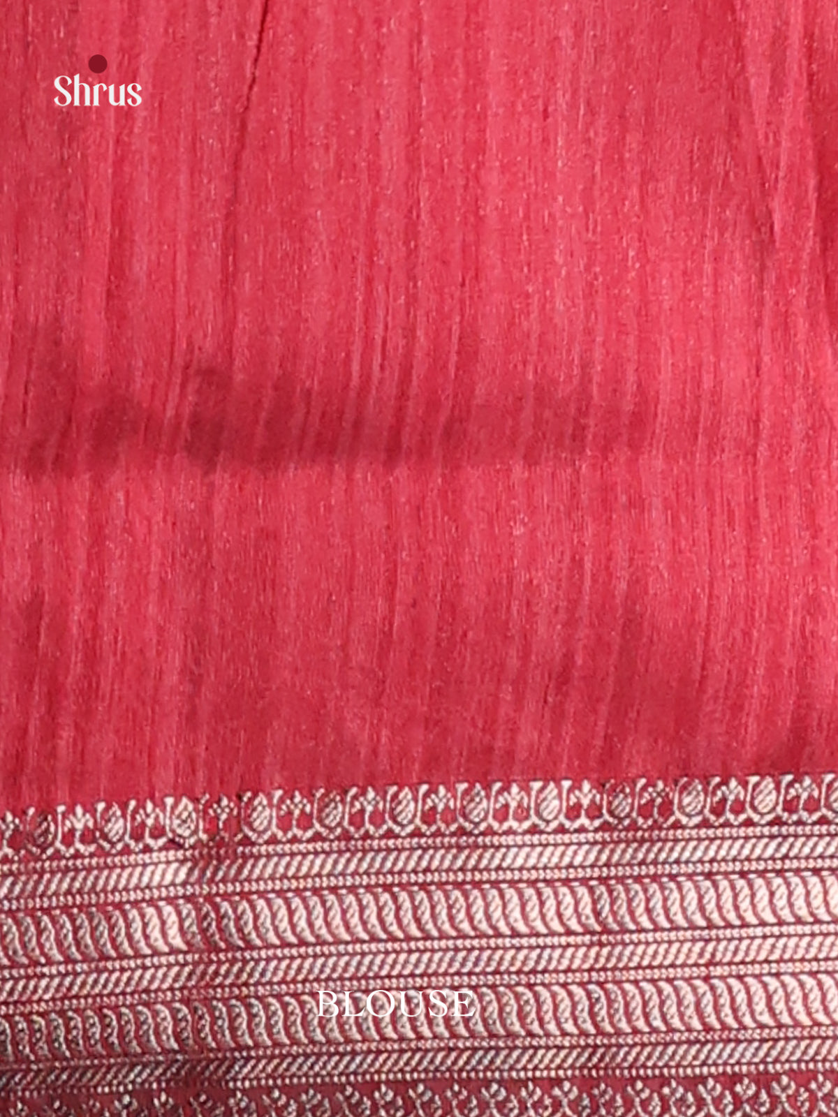 Maroon- Semi Jute Saree - Shop on Shrus.com