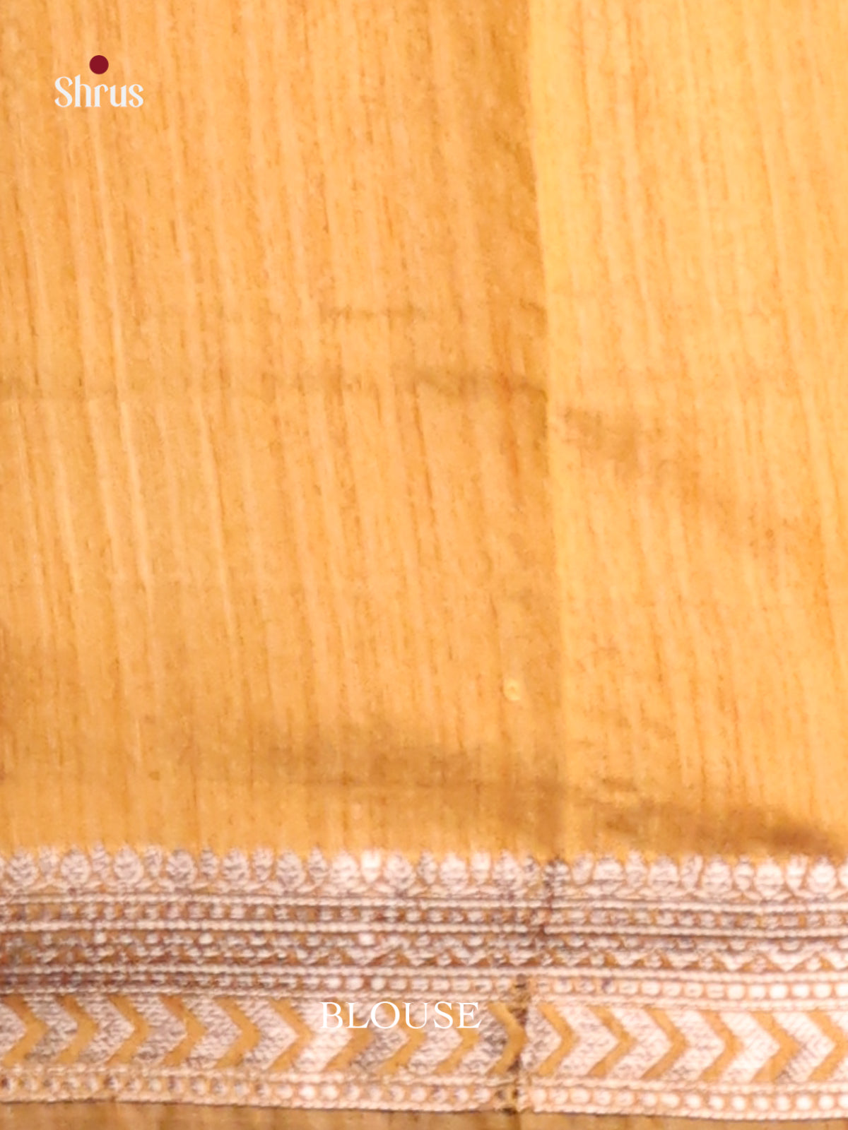 Mustard - Semi Jute Saree - Shop on Shrus.com