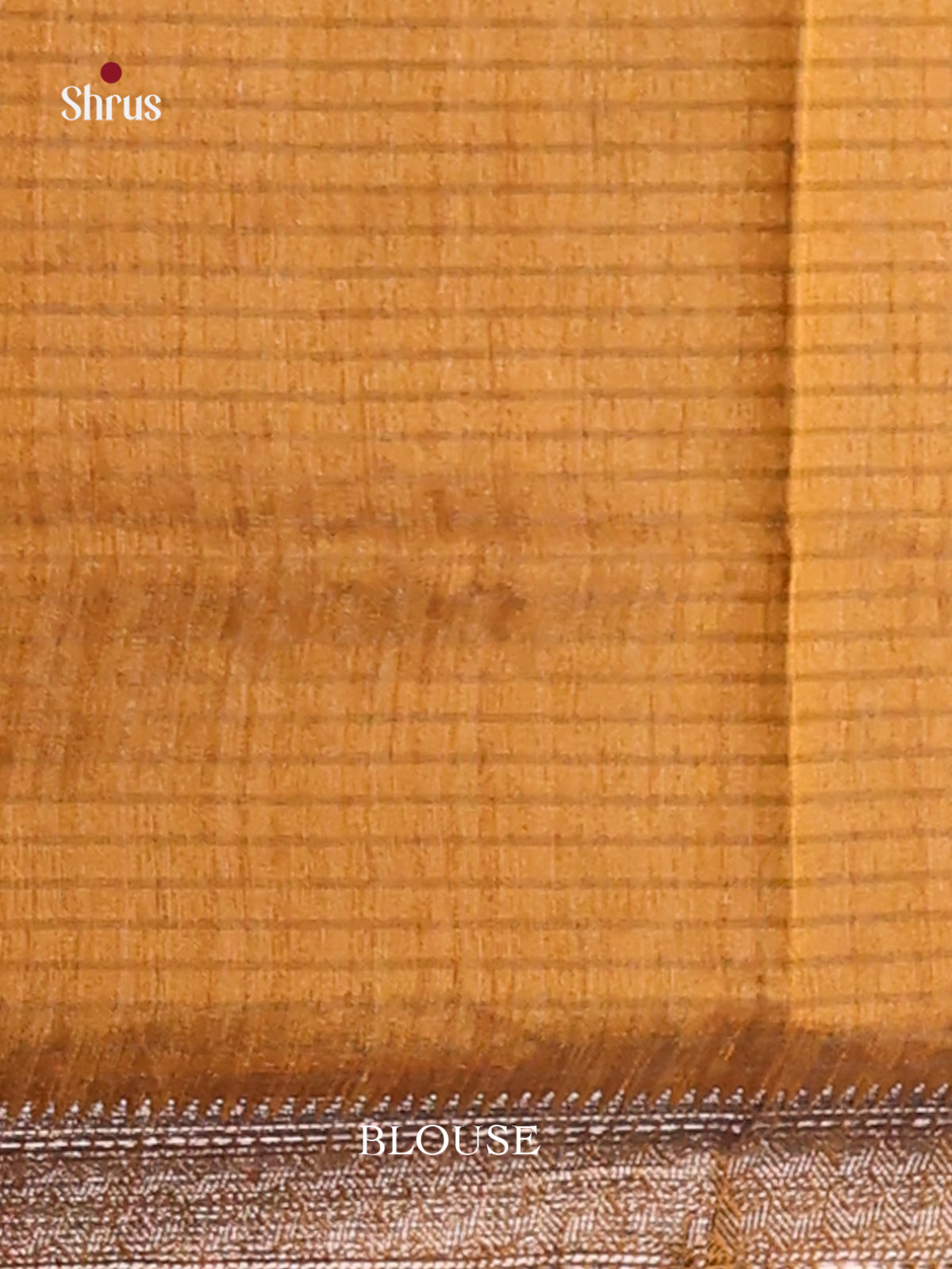 Mustard - Semi Jute Saree - Shop on Shrus.com