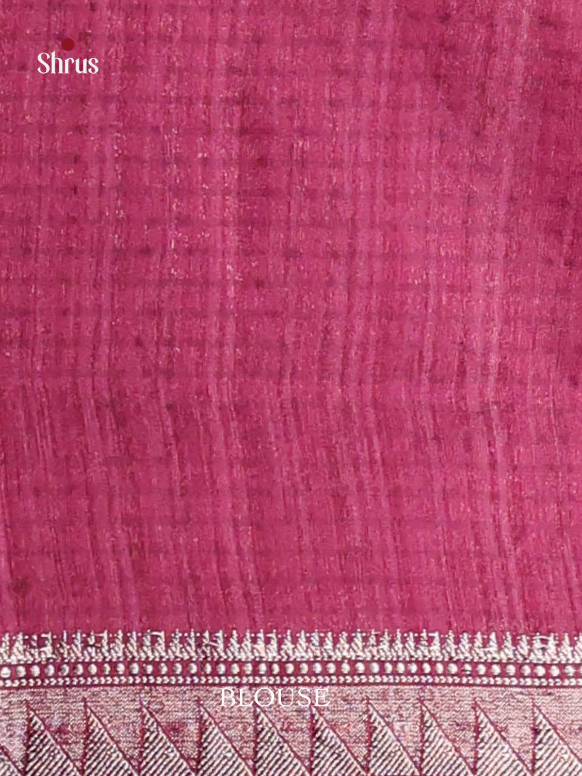 Maroon - Semi Jute Saree