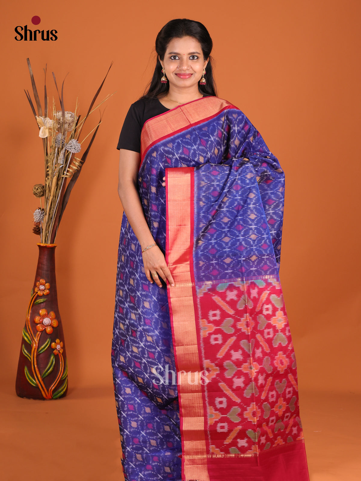 DHS20081 - Pochampally sico Saree - Shop on Shrus.com