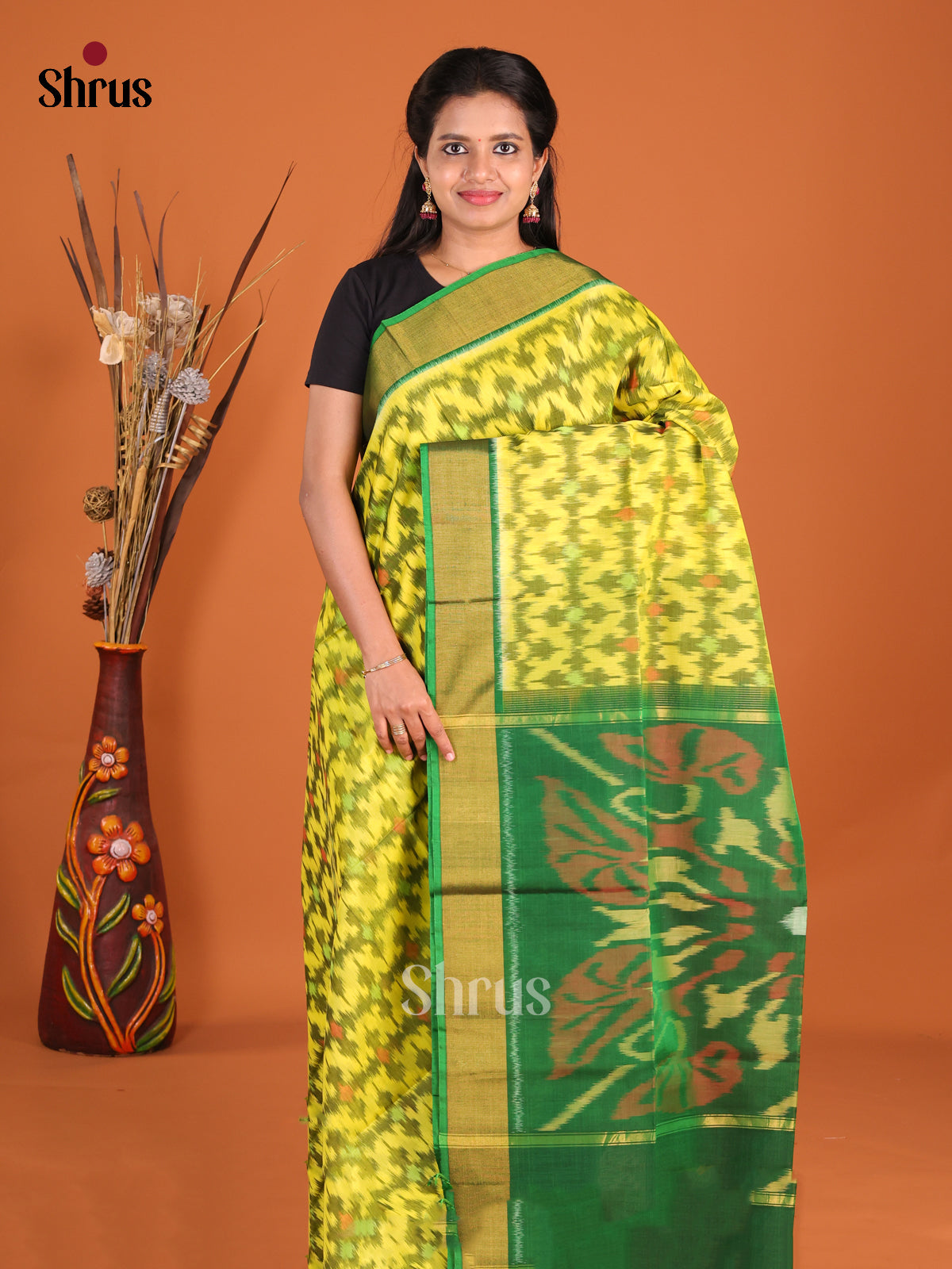 DHS20093 - Pochampally sico Saree - Shop on Shrus.com
