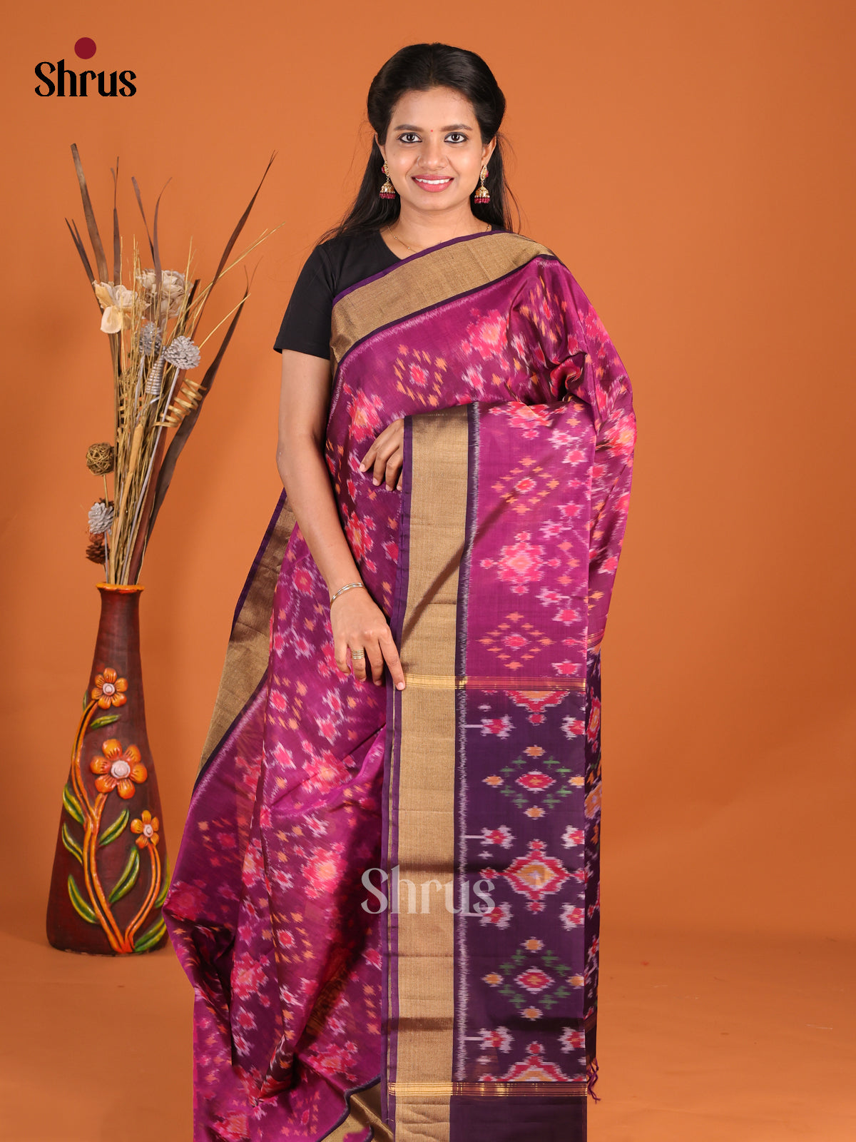 DHS20094 - Pochampally sico Saree - Shop on Shrus.com