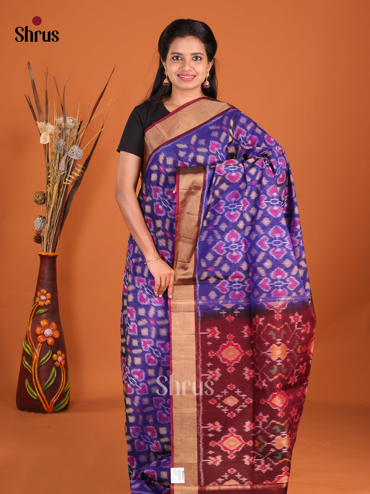 DHS20095 - Pochampally sico Saree - Shop on Shrus.com