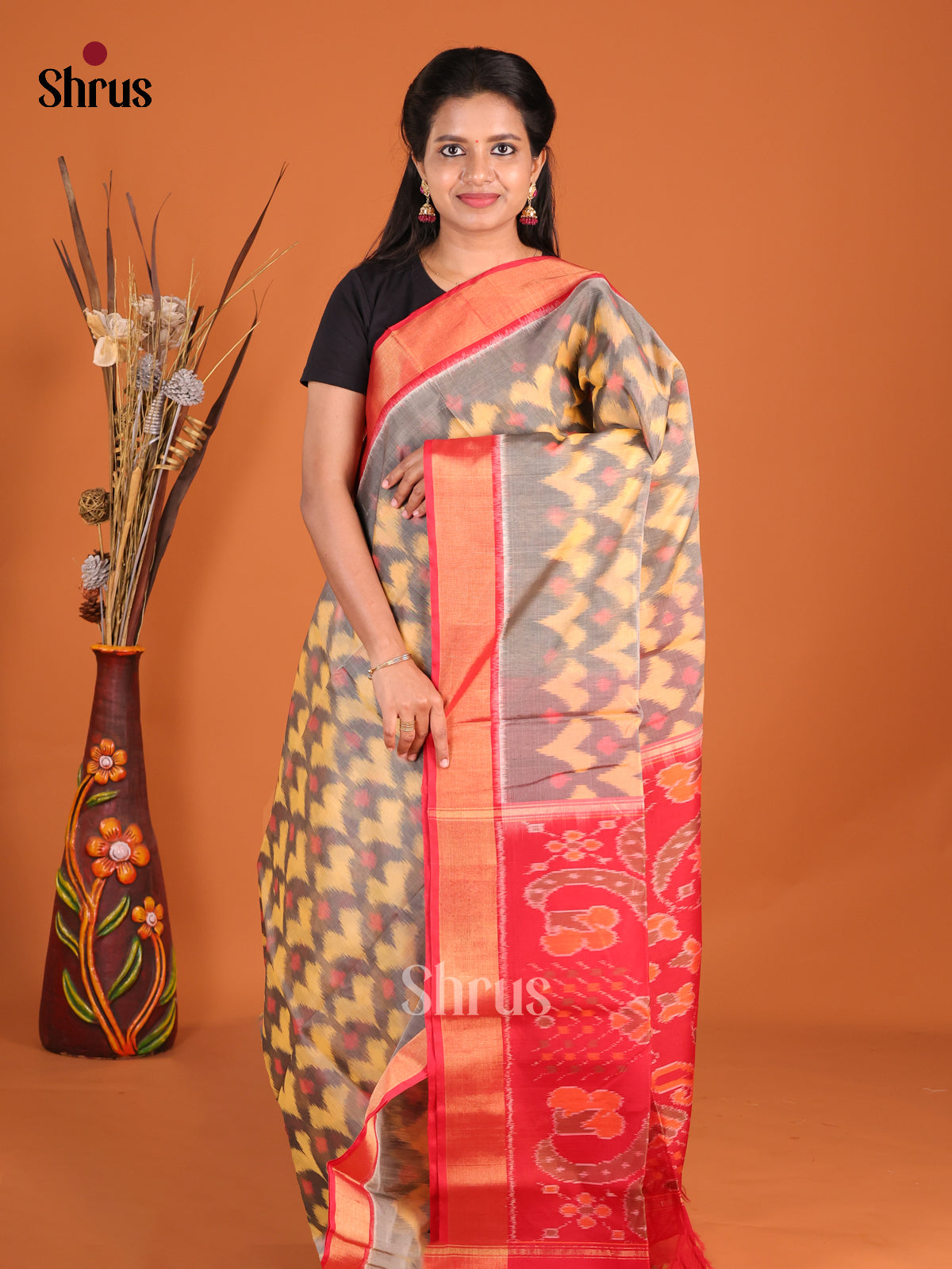 DHS20099 - Pochampally sico Saree - Shop on Shrus.com