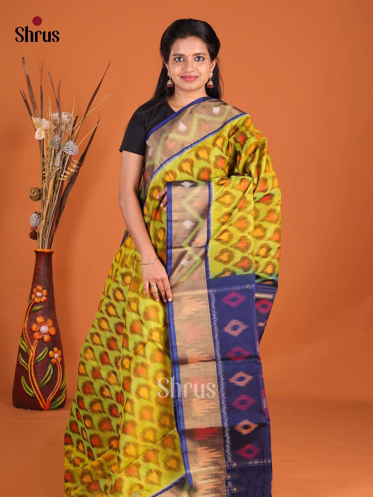 DHS20109 - Pochampally sico Saree - Shop on Shrus.com