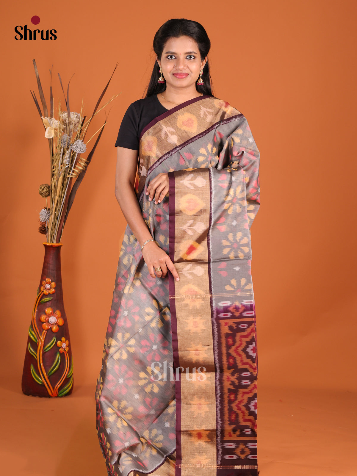 DHS20123 - Pochampally sico Saree - Shop on Shrus.com