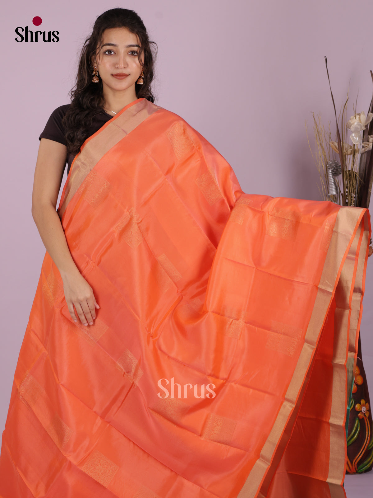 DHS20138 - Softsilk-halfpure Saree - Shop on Shrus.com