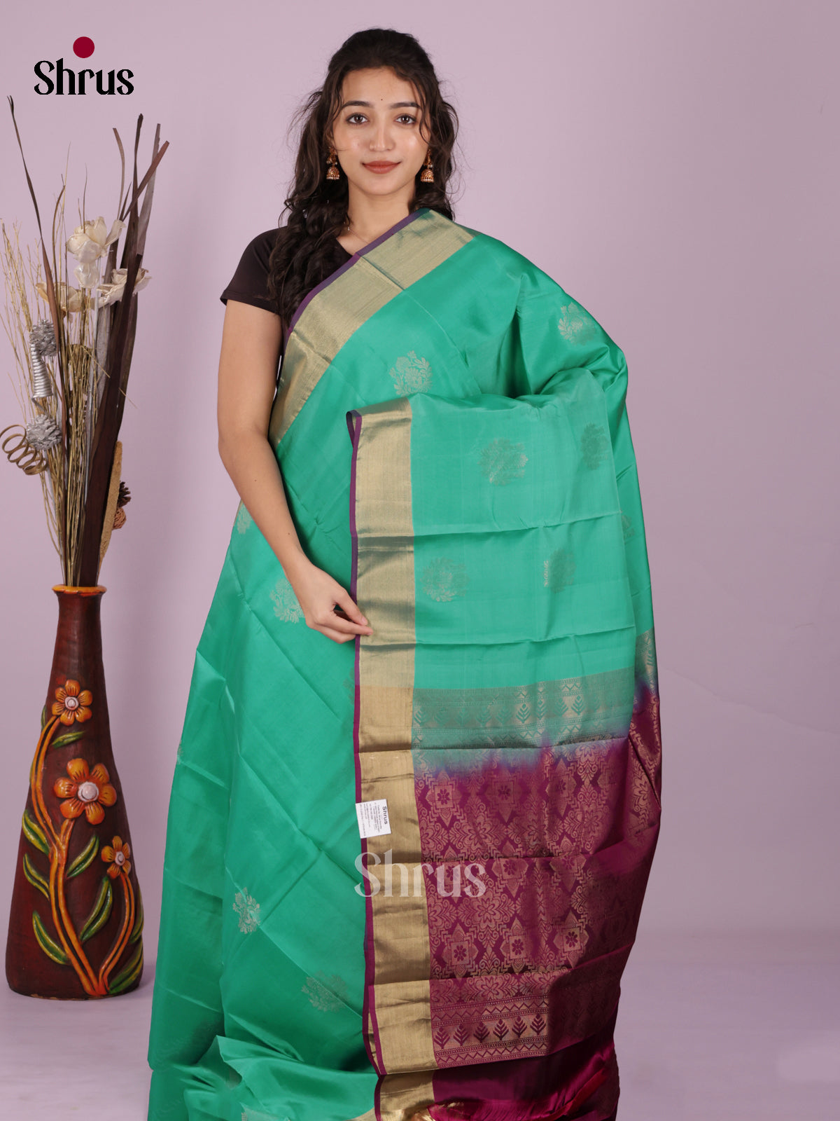 DHS20165 - Softsilk-halfpure Saree - Shop on Shrus.com