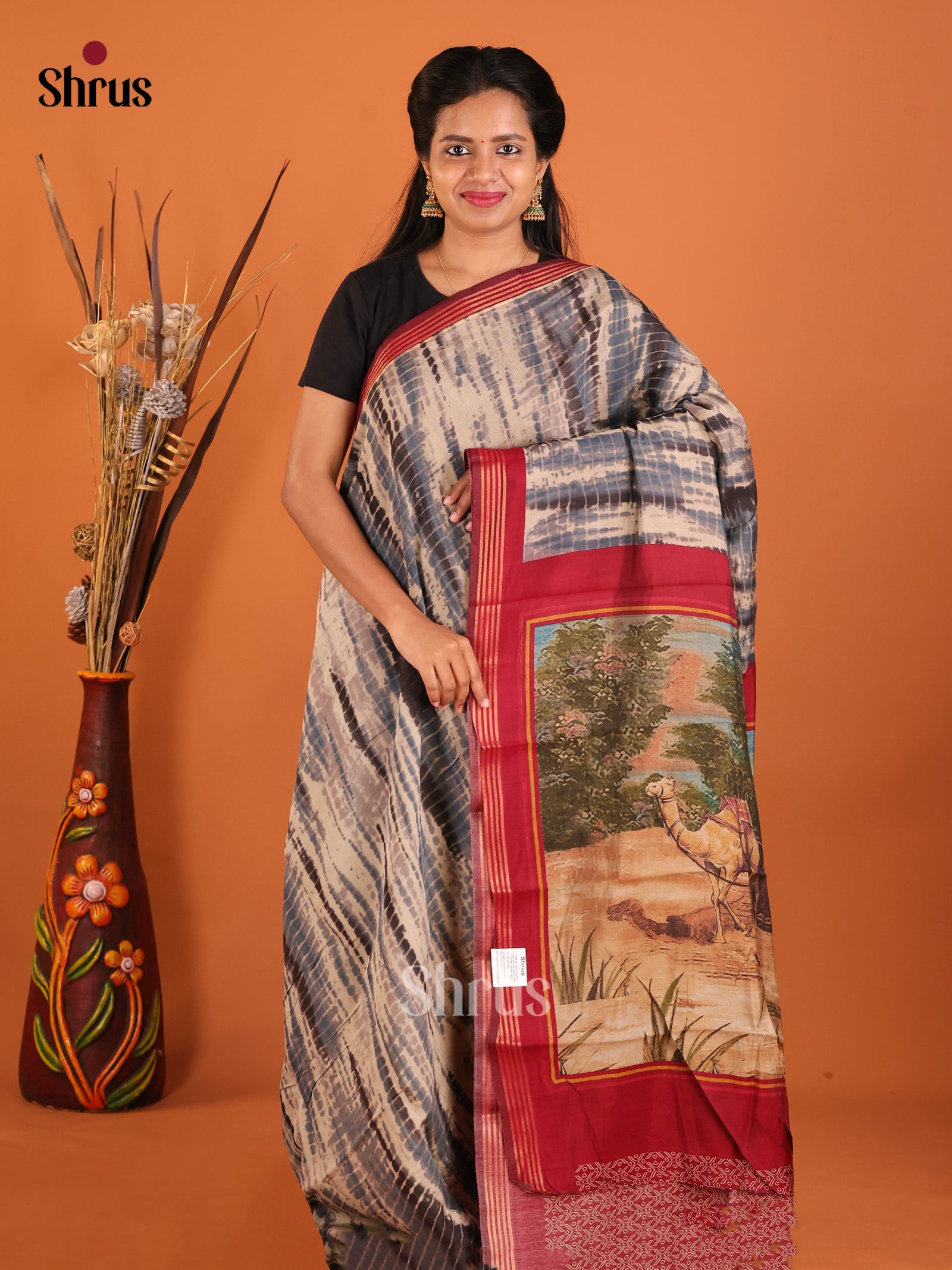 DHS20264 - Art Modal Saree - Shop on Shrus.com