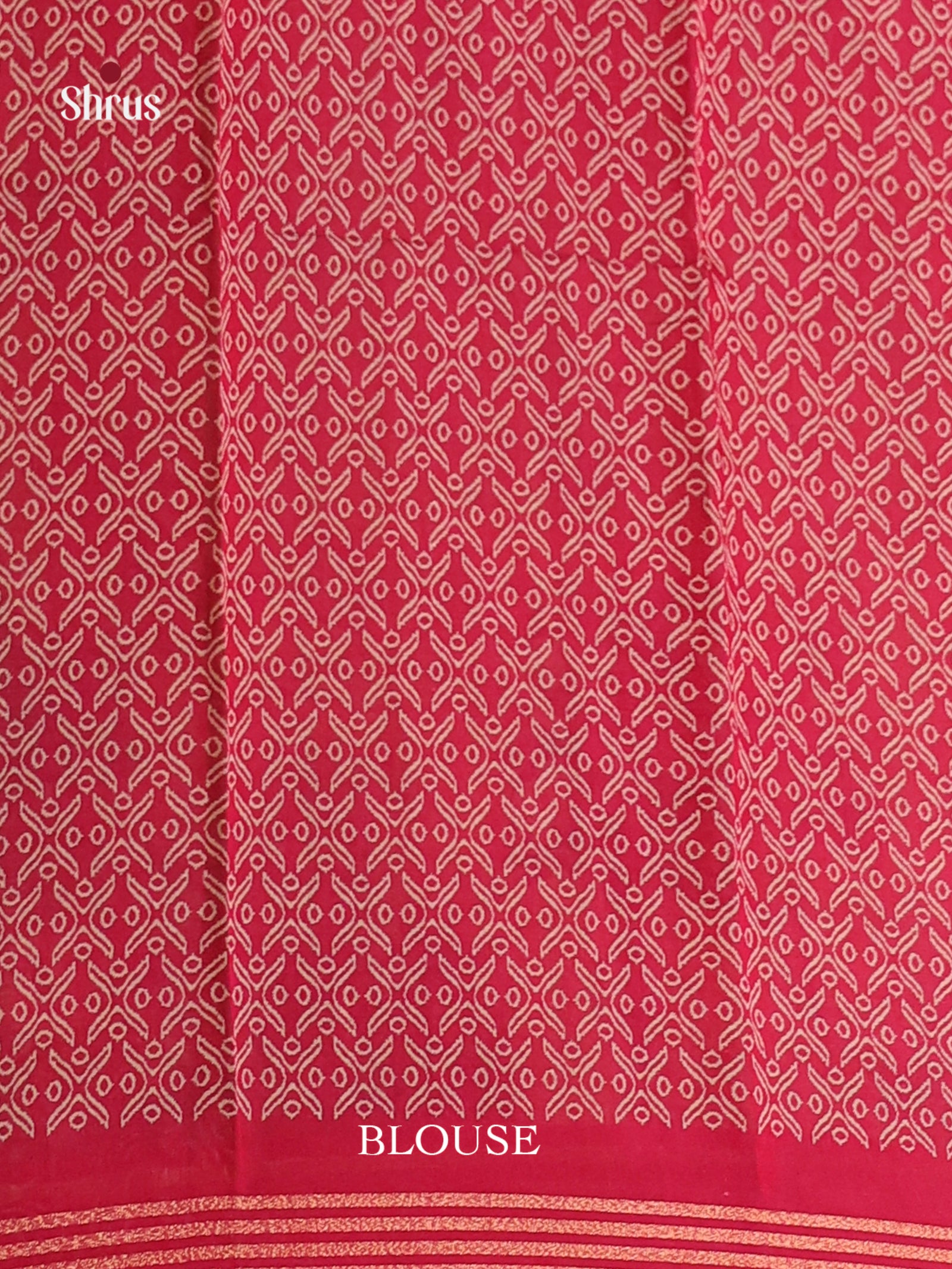 Blue & Red - Art Modal Saree