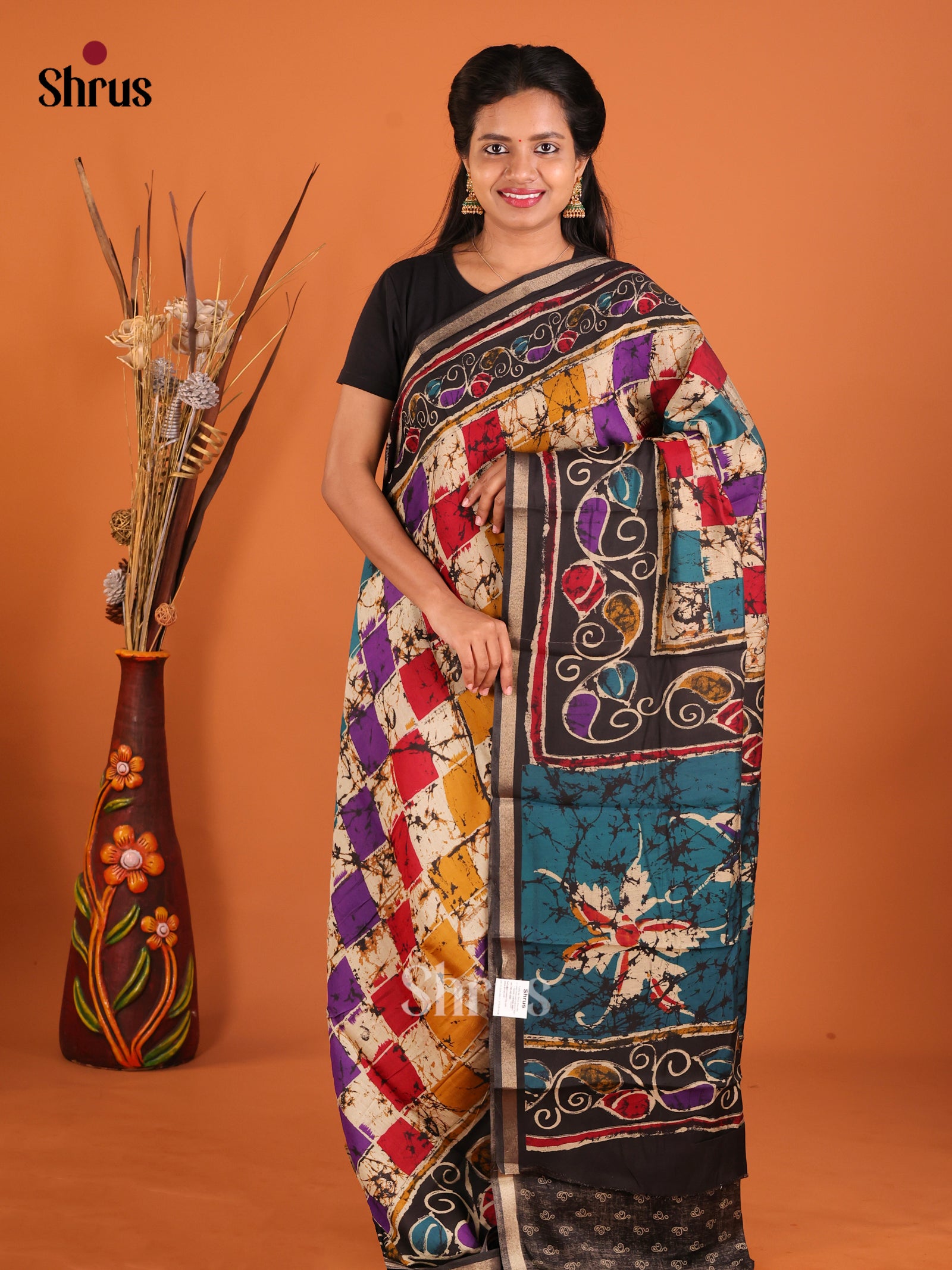 DHS20283 - Art Modal Saree - Shop on Shrus.com
