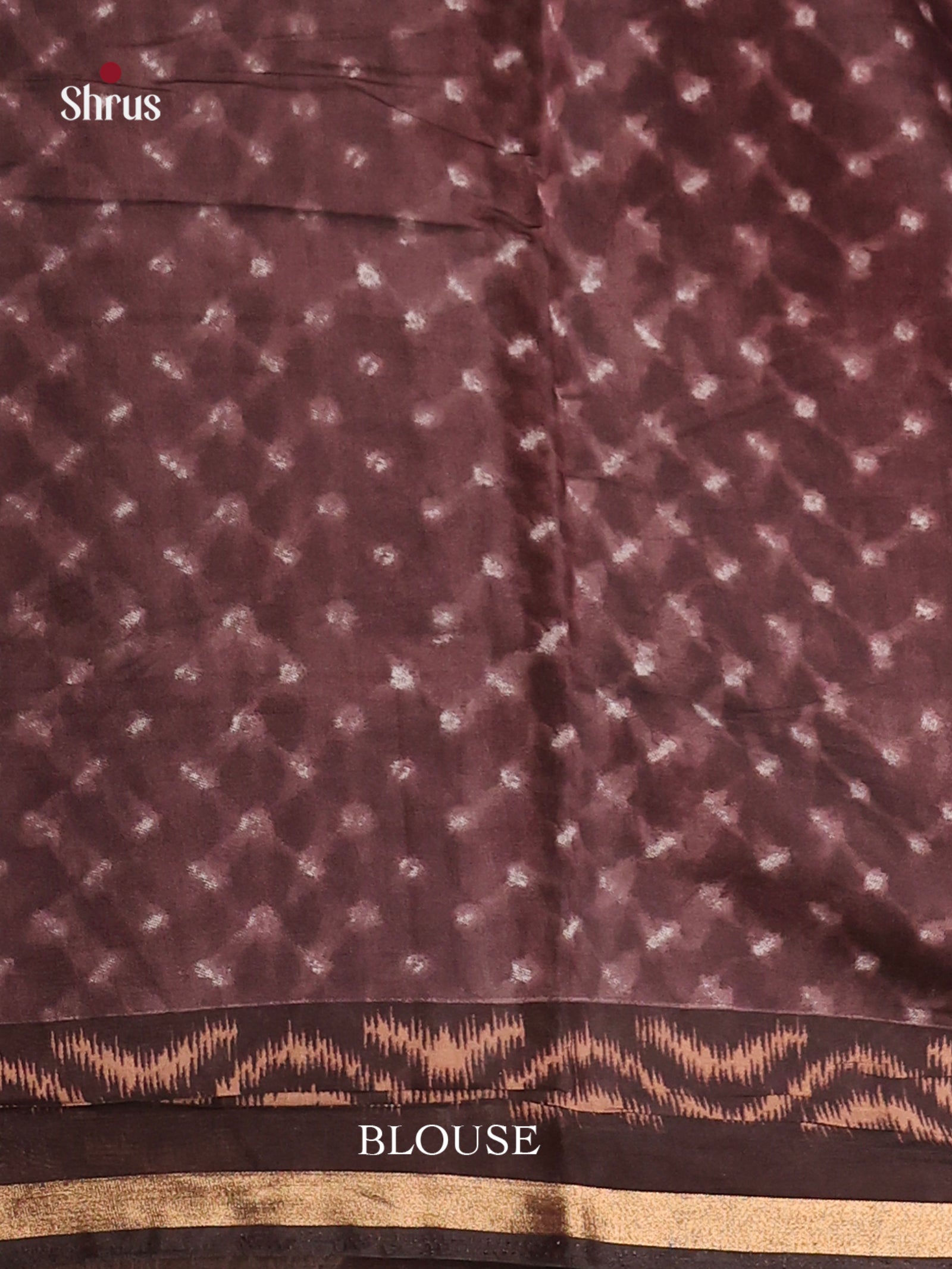 Light Brown & Brown - Art Modal Saree - Shop on Shrus.com