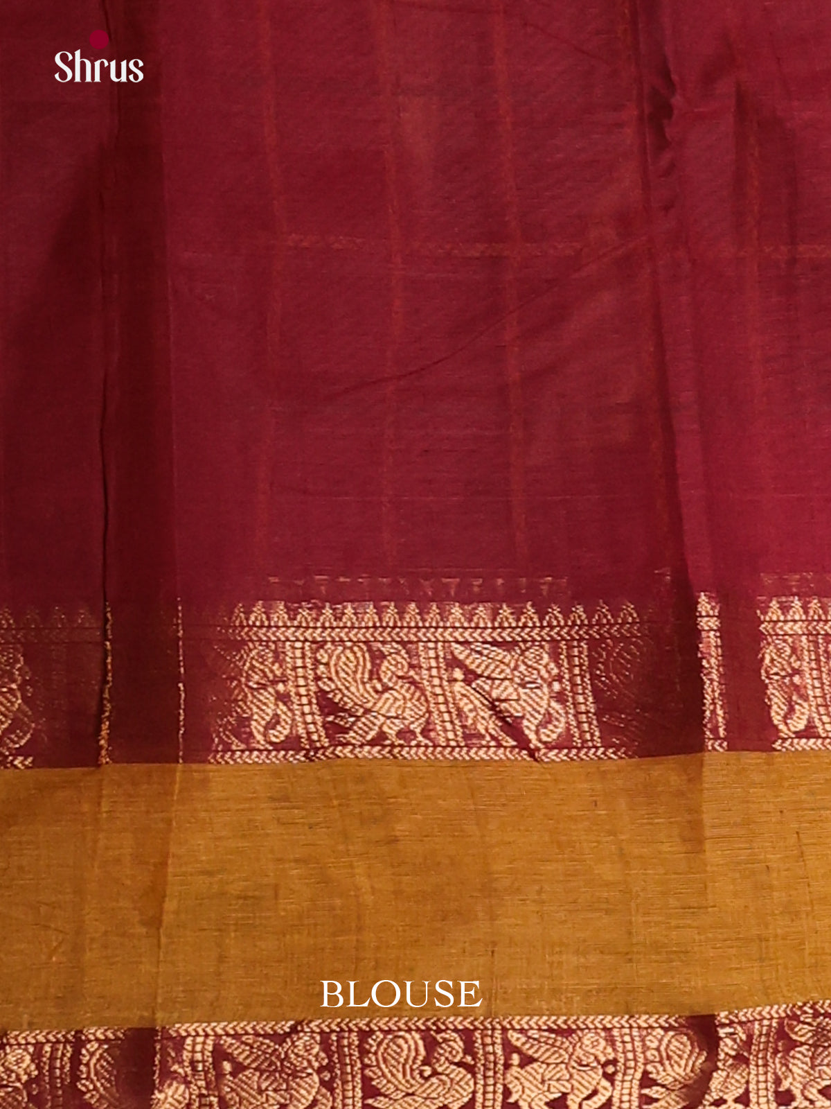 Maroon & Mustard- Chettinad Cotton Saree