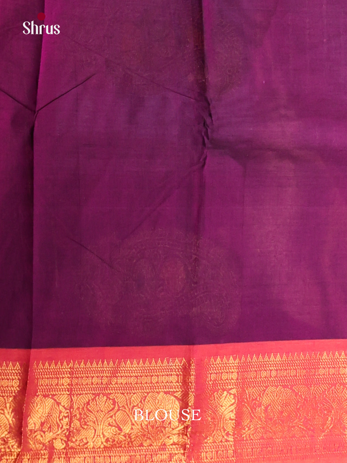 Purple & Orangish Pink - Chettinad Cotton Saree