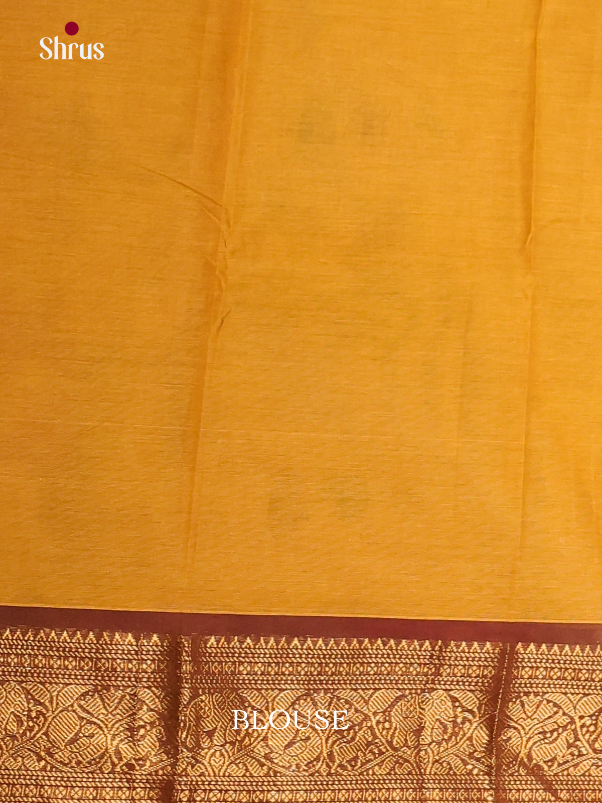 Mustard & Brown - Chettinad Cotton Saree