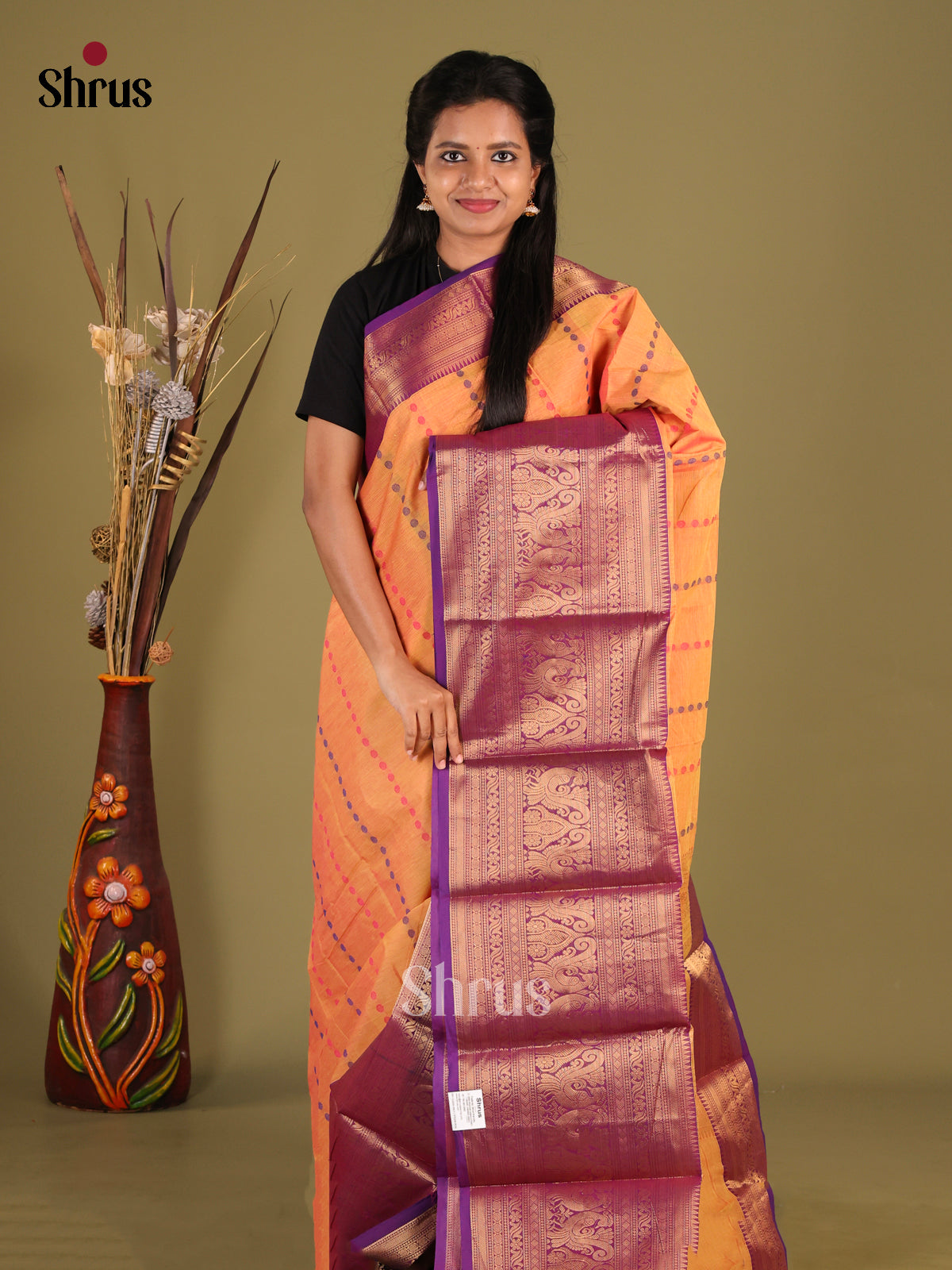 DHS21052 - Chettinad Cotton Saree