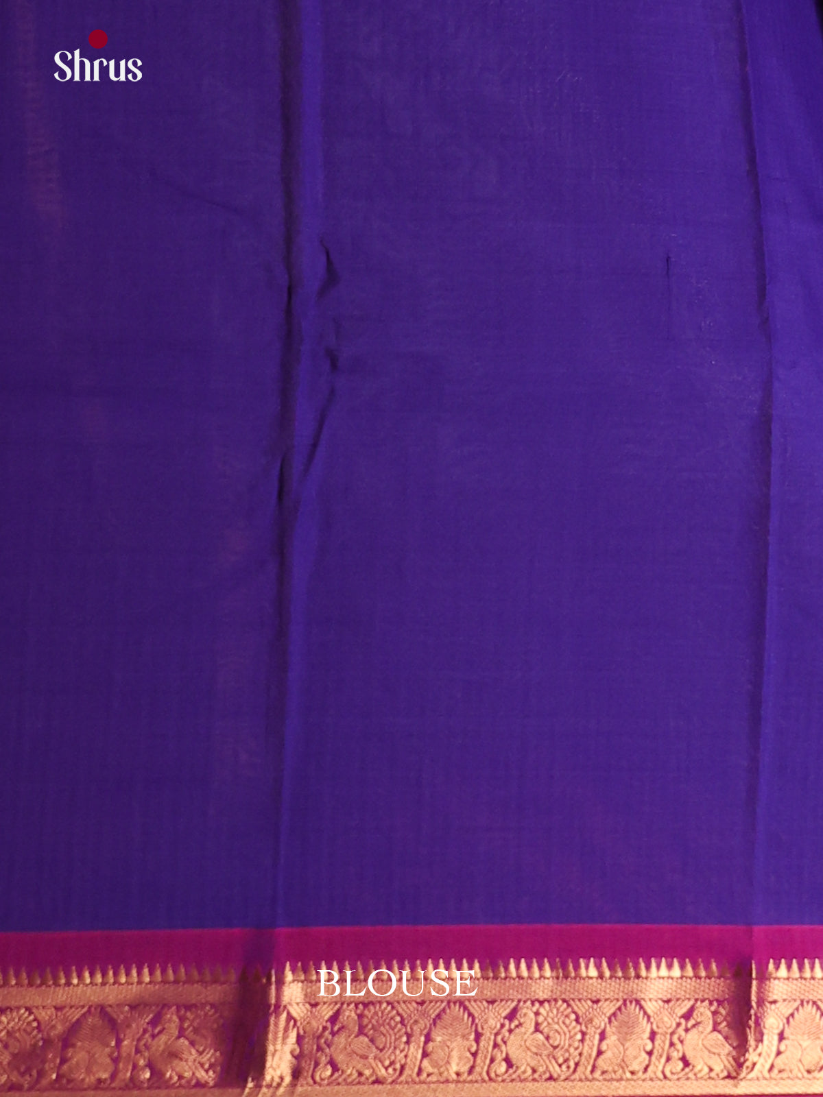 Blue & Maroon - Chettinad Cotton Saree